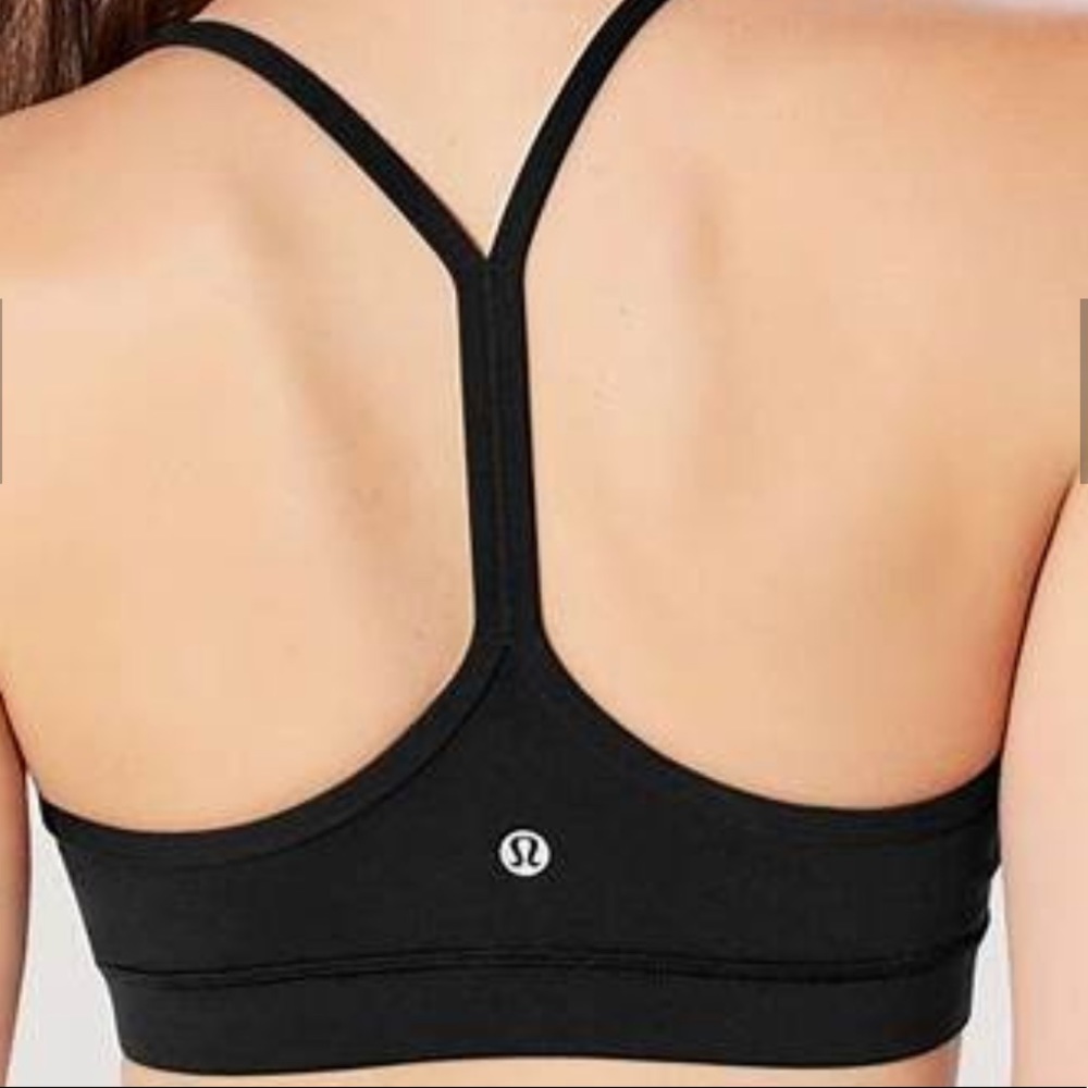 Lululemon Flow Y Bra *Nulu black size 6